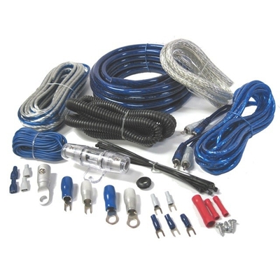 PVC 재킷 0 4 8 10awg Gauge RCA 커넥터 타입의 자동차 앰프 증폭기 배선 키트