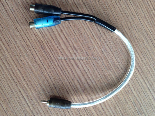 PVC 재킷 RCA 케이블 AV 자동차 오디오 및 가정 오디오 앰프