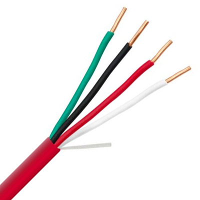 14 16 AWG 2/C 4/C 고체 100% 구리 EWCS FPLP 플레넘 등급 보호형 화재 경보 케이블