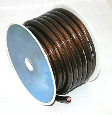 PVC 재킷 OFC CCA 2/0awg 1/0awg 2awg 4awg 자동차 오디오 증폭기 전원 케이블