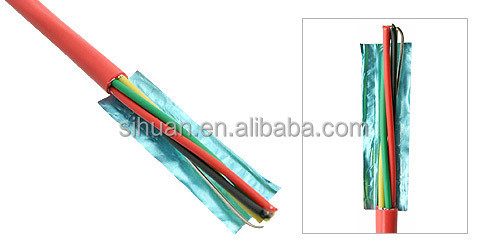 캔 CCA 18 AWG 2/C 고형 FPLR 화재 경보 케이블 1000 Ft 붉은 구리 선도 보호