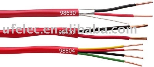 CE 인증과 함께 화재 경보 케이블 2c 4c 6c 1.5mm2 2.5mm2 0.80mm 벗은 구리 와이어
