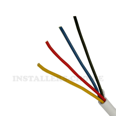 견고한 PVC 단열 된 구리 선도자 화재 경보 시스템 레드 재킷 2 코어 경보 케이블