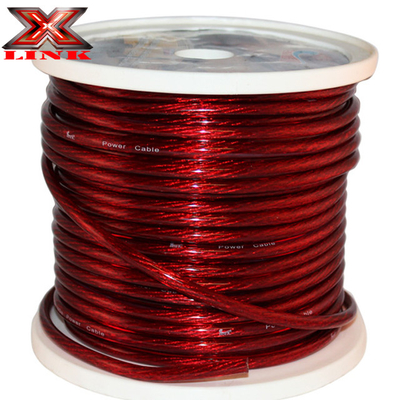 부드러운 PVC 재킷 20mm2 35mm2 50mm2 16mm2 10mm2 자동차 오디오용 증폭기 전원 케이블
