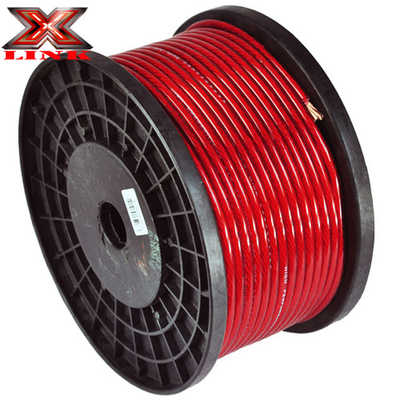 부드러운 PVC 재킷 20mm2 35mm2 50mm2 16mm2 10mm2 자동차 오디오용 증폭기 전원 케이블