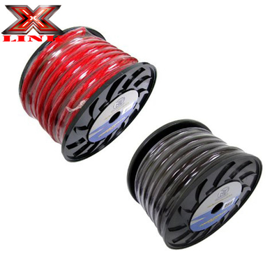 8mm 16mm 부드러운 PVC 재킷 구리 선도자 저전압 자동차 오디오 전원 케이블