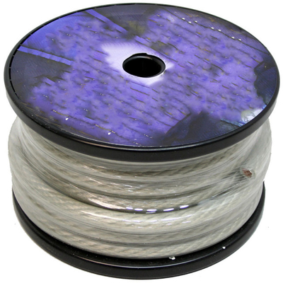 SAE J1128 표준 8AWG 투명 적색 자동차 오디오 전원 케이블 ISO9001 인증