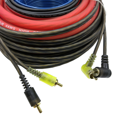 고립 된 PVC 8AWG 자동차 오디오 증폭기 케이블 키트