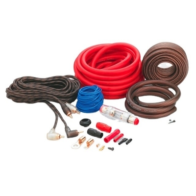 고립 된 PVC 8AWG 자동차 오디오 증폭기 케이블 키트