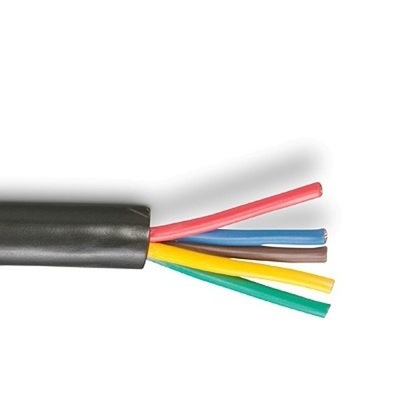 산업용 7 선도자 트레일러 케이블 10-12-14 AWG GPT 부드러운 PVC 재킷 컬러 코딩 케이블