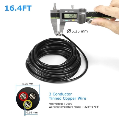 18AWG 2 선도자 20AWG 3 선도자 전기 유선 PVC 톱니 구리 유선