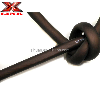 부드러운 PVC 재킷 1/0 Awg 자동차 오디오 전원 케이블 구리 선도자 0 가이드 오프스 와이어