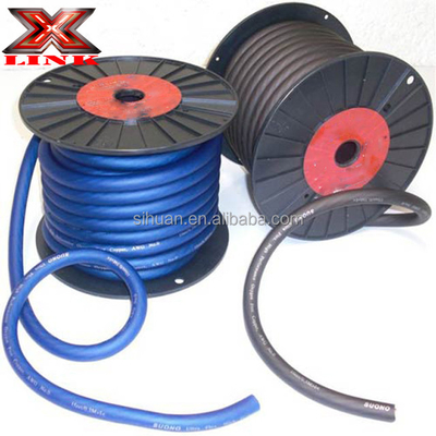 부드러운 PVC 재킷 1/0 Awg 자동차 오디오 전원 케이블 구리 선도자 0 가이드 오프스 와이어