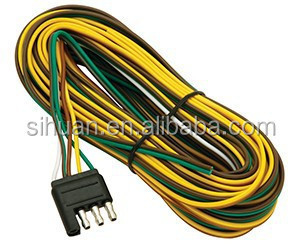 2.8X 외부 지름 4c 18AWG 결합 트레일러 와이어 케이블 플러그와 함께 맨 구리 선도자
