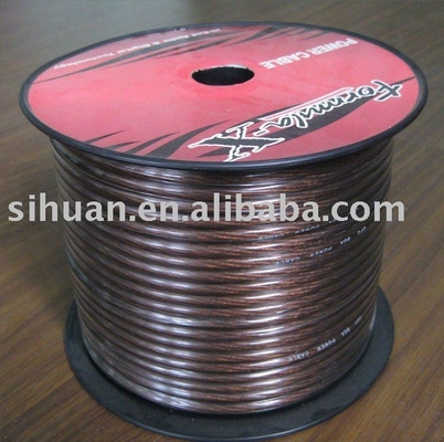 1/0 AWG 가이브 자동차 오디오 전원 케이블 전력 공급용 구리 접착 알루미늄 선도자