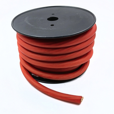 1/0 AWG 오버사이즈 가이브 4/0 GA 자동차 오디오 OFC 전원 케이블 부드러운 터치 유연한 PVC 재킷