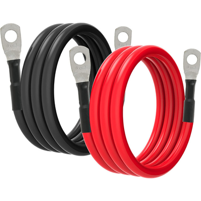 PVC 재킷 구리 자동차 오디오 전원 케이블 1/0 2 4 6 AWG 가이드 배터리 케이블