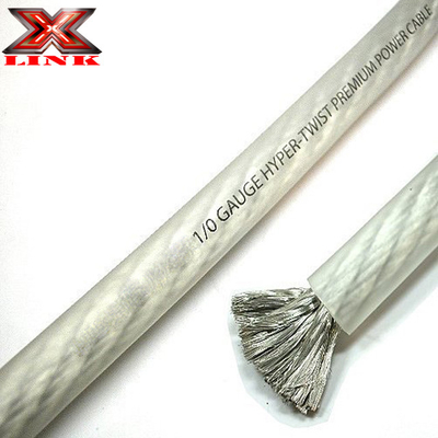 부드러운 PVC 재킷 슈퍼 부드러운 유연성 얼음 0ga 자동차 앰프 전원 케이블 전선