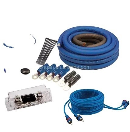 월마트의 8AWG 4AWG 0AWG 자동차 앰프 와이어링 키트 RCA 커넥터로 자동차 오디오를 업그레이드하세요