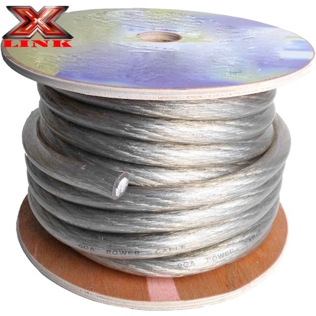 PVC 재킷 OFC CCA 2/0awg 1/0awg 2awg 4awg 자동차 오디오 증폭기 전원 케이블