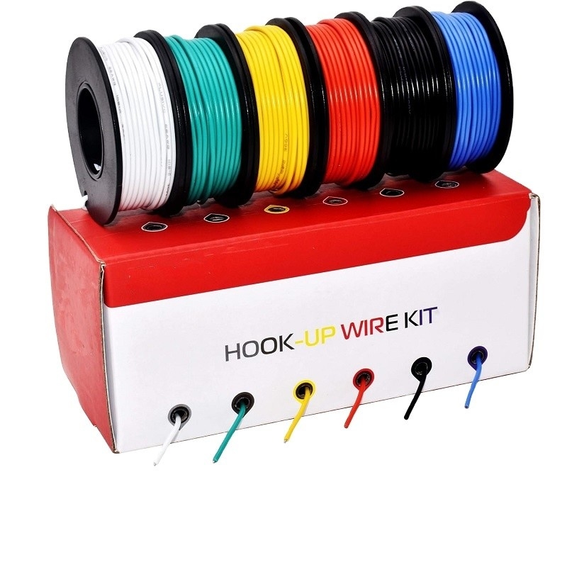 22AWG 1015 진박 된 구리 연결 와이어 600V 스트랜딩 EN5075-2014 UL 1007/1015 표준