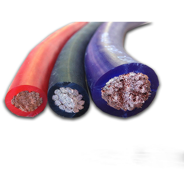부드러운 PVC 재킷 20mm2 35mm2 50mm2 16mm2 10mm2 자동차 오디오용 증폭기 전원 케이블