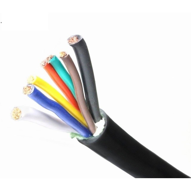 7 코어 블랙 재킷 5C 웨이 핀 트레일러 조명 케이블