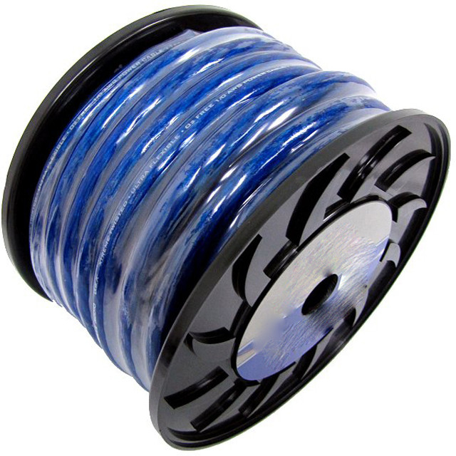 부드러운 PVC 재킷 4/0 3/0 2/0 GAUGE AWG Frosted 컬러 자동차 오디오 OFC 전원 전선 케이블