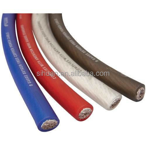 PVC 재킷 4 AWG OFC 자동차 오디오 전원 전선 모든 색상 전체 미국 사양 CEA-2015 컴플라이언트